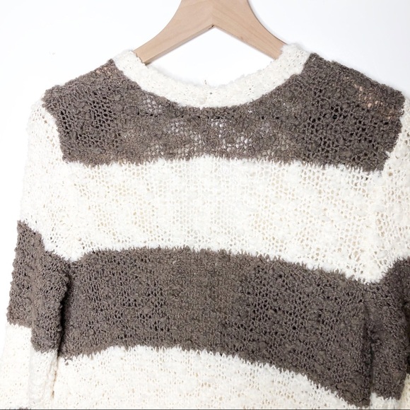 Free People Cuddle Bear Rugby Stripe Cardigan S - Picture 6 of 12